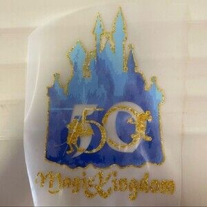Magic Kingdom 50th iron on HTV heat transfer vinyl​